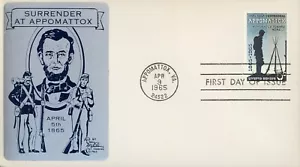 US 1182 FDC Surrender at Appomattox Sarzin - Picture 1 of 2