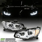 For 2016-2021 Honda Civic LED Sequential DRL Tube Projector Headlights Headlamps