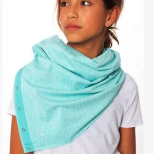 IVIVVA Lululemon Village Chill Vinyasa Blue Two Toned Jersey Soft Multi Scarf - Picture 1 of 10