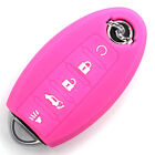 Key Case NA Neon Pink Silicone Protection Car Key Cover Remote