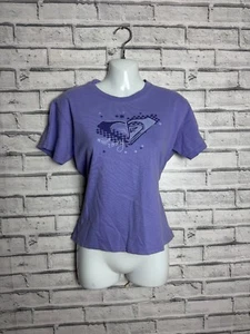 De Colección Roxy Quiksilver Mujer XL Camisa Gráfica Lila Bebé Camiseta Estilo Años 90 Surf - Imagen 1 de 7