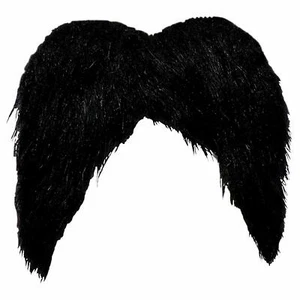 Mexican Moustache Gringo Big Bushy Fancy Dress Tash Black Adults Men Carnival - Picture 1 of 1