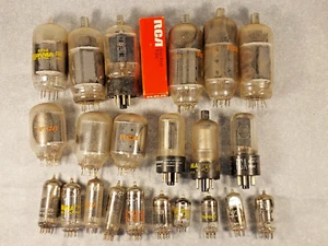 Lotto 23 tubi sottovuoto vintage assortiti non testati non ricercati - Foto 1 di 11
