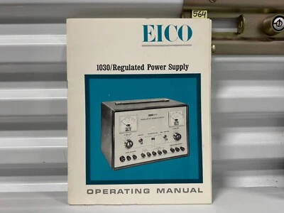 Manual de operación EICO 1966 vintage para generador de audio 1030 Foto 1 de 4