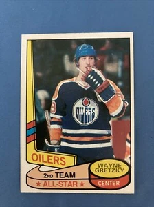 1980-81 Topps # 87 Wayne Gretzky sin precio base All-Star como nuevo - Imagen 1 de 2