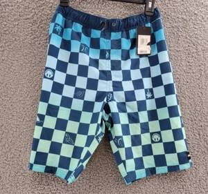 HURLEY Character Check Pull-On Swim Trunks Boys XL Night Force Drawstring Waist - Picture 1 of 12