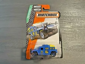 2016 Matchbox Mbx Explorers - Hummer W/ramp Blue - Picture 1 of 3