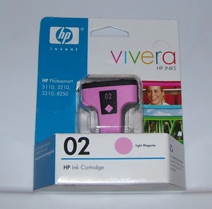 ORIGINAL HP VIVERA 02 HELLMAGENTA FARBE TINTENPATRONE VERSIEGELT JANUAR 2008 EXP - Bild 1 von 1