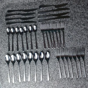 Mikasa Besteckset geschmiedet 37-teilig Edelstahl. Gabel Löffel Messer Basteln - Bild 1 von 5