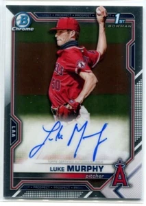 LUKE MURPHY 2021 Bowman Chrome Prospect AUTO Autograph Angels - Picture 1 of 1