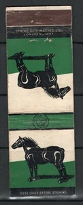 MATCHBOOK CANADA- Black Horse beer advert, Strike Rite Ltd.- # - Picture 1 of 2