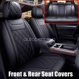 Fits JEEP Grand Cherokee 2011-2019 Car 5-Seat Covers Leather Full Set Cushion - Picture 1 of 11