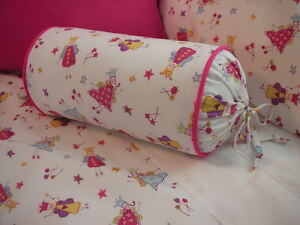 NEW Custom Laura Ashley Fun Fairy Fairies Neck Roll Pillow Neckroll Bolster