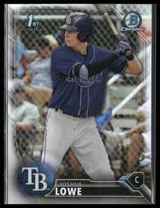 Joshua Lowe #BDC-70 2016 Bowman Draft Chrome Tampa Bay Rays - Picture 1 of 2