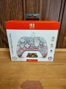 PowerA Enhanced Wired Controller Super Mario Nintendo Switch 2 - Picture 1 of 2