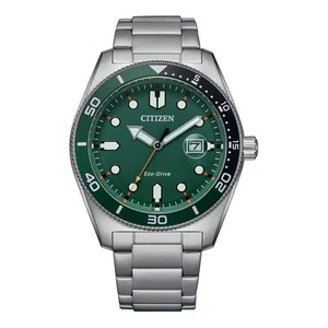 Citizen EcoDrive Men's Watch AW176880X Water Resistance Bracelet Band - Silver - Picture 1 of 3