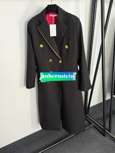Sonderform Goldknöpfe schmal Zweireiher Anzug Kragen Langarm Mantel - Bild 1 von 4