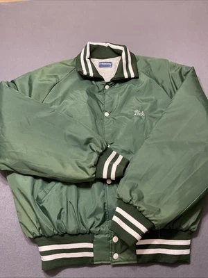 Chaqueta Universitaria Holloway De Colección Para Hombres Verde Satinado Bombardero Ohio Young Farmers XXL Foto 1 de 4