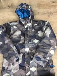 The North Face HyVent Jacket Size Youth Large 14/16 Nylon Full Zip Gray Blue - Picture 1 of 13
