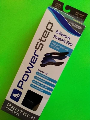 Powerstep Protech Full Length Arch Support Orthotic Insoles M9-9.5 W 11-11.5 - Image 1 of 4