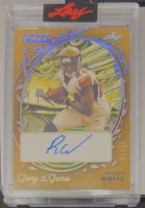 Roddy White 2025 Foglia Gloria del Gioco Autografato 20/35 - Foto 1 di 1