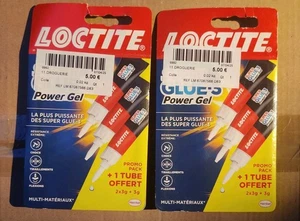 Colle glue Super glue 3 power gel LOCTITE 6 x 3g Soit 18g Neuf - Foto 1 di 2