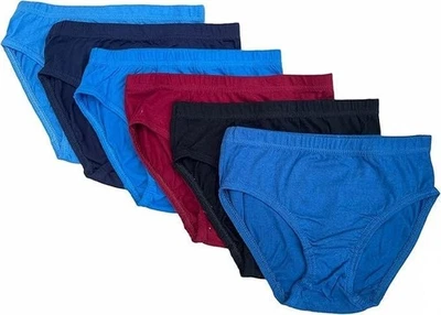 12X brief 100% Cotton Knickers Underwear Underpants UK Boys 2-13 Yrs Kids Briefs - Image 1 of 4