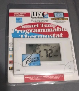 Lux TX9000TS Touch Screen Seven-Day Programmable Thermostat - Picture 1 of 4