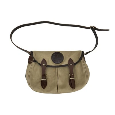 Bolso de Hombro de Lona Duluth Pack Borde de Cuero Marrón Tostado Unisex Hecho en EE. UU. #100 Foto 1 de 4