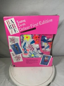 Barbie Trading Cards Deluxe Set First Edition Sealed With Binder 1990 Exclusive - Picture 1 of 7
