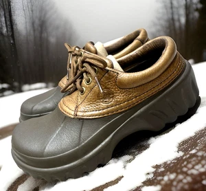 Crocs Axle Islander All Terrain Leder Duck Islander Bootsschuhe braun M 6 / W 8 - Bild 1 von 14
