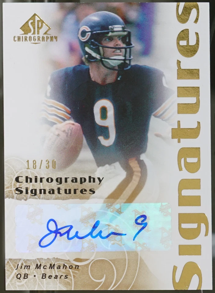 2007 SP Chirography - Signatures Bronze Football Jim McMahon #CS-JM NM - Image 1 of 1