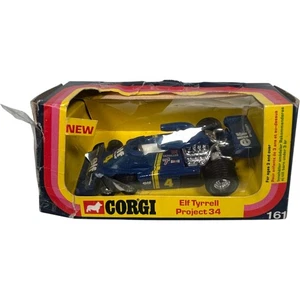 Coche de juguete Corgi Elf Tyrrell Project 34 modelo fundido a presión de colección 161 en caja 1976 - Imagen 1 de 18