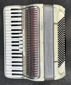 Paolo Soprani Fisarmonica Vintage 5 Selezioni 120 Basso Bianco - Foto 1 di 13