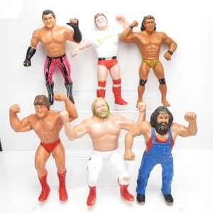 Lote de 6 figuras de acción LJN de colección de superestrellas de lucha libre WWF de los años 80 para personalizadas - Imagen 1 de 17