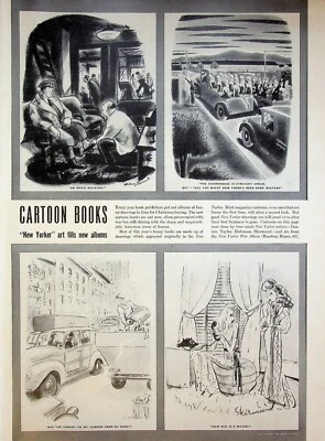 1942 Cartoon Books New Yorker Art Fills New Albums 7-Page Magazine Article Foto 1 de 4