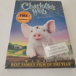 Charlotte's Web 2006 DVD Brand New with Charm Bracelet. FREE SHIPPING!