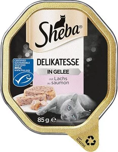 Schale Nassfutter für Katzen Delikatesse in Gelee mit Lachs 2 x 11 x 85g - Bild 1 von 7