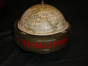 Vintage Heileman's Special Export Bier drehender leuchtender Globus Schild AUSGABEN LESEN - Bild 1 von 6