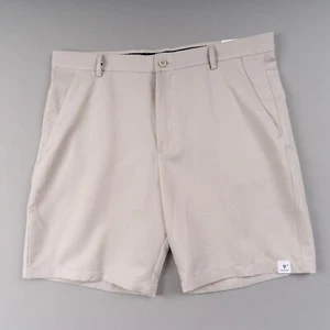 Saddlebred Men's 38 Khaki Chino Shorts Flat Front Comfort Performance NWT - Picture 1 of 9