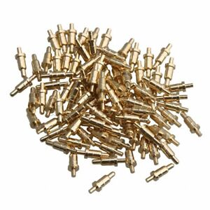 100pcs 1.5mm Pin Head Spring Loaded Signal Test Probes Pogo Pins Connector