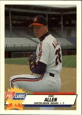 1993 Canton-Akron Indians Fleer/ProCards #2831 Chad Allen