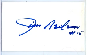 Tarjeta índice Rangers autografiada firmada por Jim Neilson 3 x 5 - Imagen 1 de 1