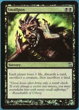 Smallpox FOIL Time Spiral HEAVILY PLD Black Uncommon CARD (148776) ABUGames