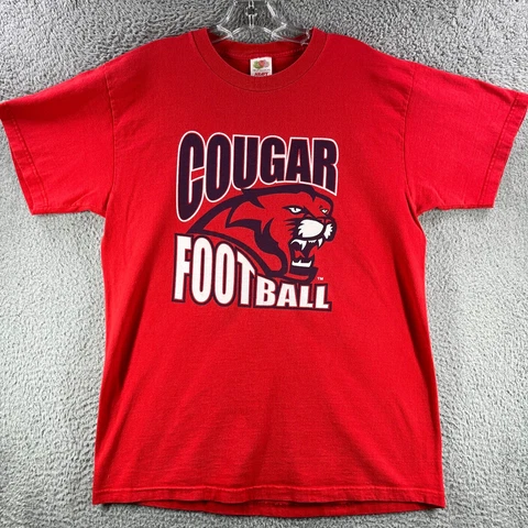 VTG Houston Cougars Shirt Mens Large L Red NCAA Football Coca Cola USA Made 90s Cover