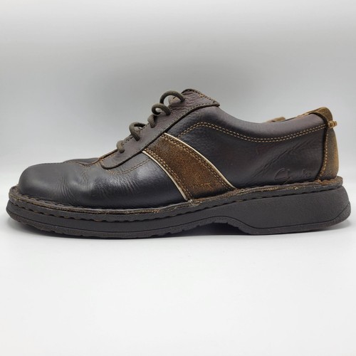 Scarpe casual Clarks uomo pelle marrone stringate 9M