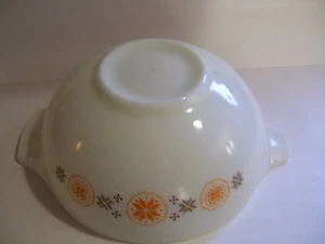 DE COLECCIÓN PYREX TOWN AND COUNTRY NARANJA MARRÓN COPO DE NIEVE CENICIENTA CUENCO 4 CUARTOS # 444 - Imagen 1 de 3