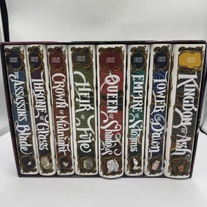 Throne of Glass Hard Back Box Set by Sarah J. Maas Custom Covers OOP - Picture 1 of 21