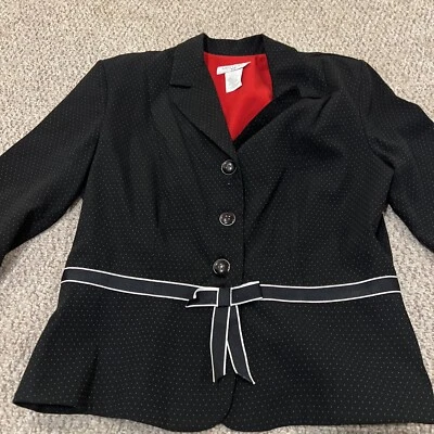 Женский блейзер Miss Dorby размер 14 на пуговицах с двойной грудью черный Y2k 0173 - Изображение 1 из 4