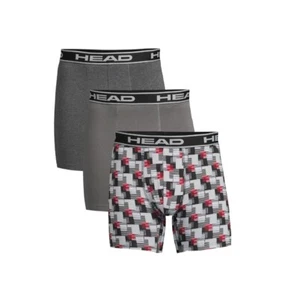 M Mens HEAD Performance Boxer Briefs 3 Pack Grays Muli Color - Picture 1 of 8